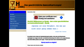 What H-age.net website looked like in 2020 (3 years ago)