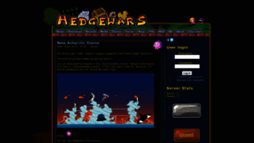 What Hedgewars.org website looked like in 2020 (3 years ago)