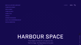 What Harbour.space website looked like in 2020 (3 years ago)