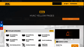 What Hvacyellowpages.com website looked like in 2020 (3 years ago)