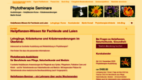 What Heilpflanzen-info.ch website looked like in 2020 (3 years ago)