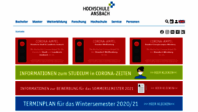 What Hs-ansbach.de website looked like in 2020 (3 years ago)