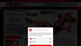 What High-heels-discount.de website looked like in 2020 (3 years ago)