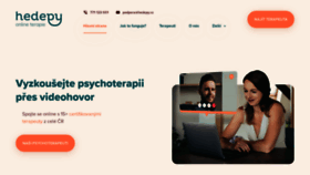 What Hedepy.cz website looked like in 2020 (5 years ago)
