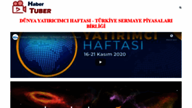 What Habertuber.com website looked like in 2020 (3 years ago)