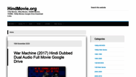 What Hindmovie.org website looked like in 2020 (3 years ago)
