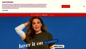 What Hanes.com website looked like in 2020 (3 years ago)