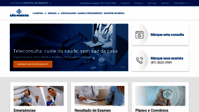 What Hospitalsaomarcos.com.br website looked like in 2020 (3 years ago)