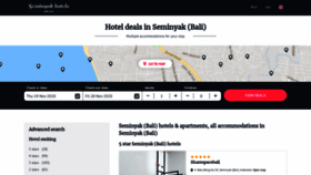 What Hotels-seminyak.com website looked like in 2020 (3 years ago)