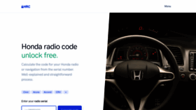 What Hondaradiocodes.com website looked like in 2020 (3 years ago)