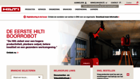 What Hilti.nl website looked like in 2020 (3 years ago)