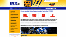 What Hakko.cz website looked like in 2020 (3 years ago)