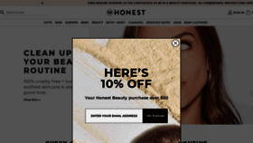 What Honestbeauty.com website looked like in 2020 (3 years ago)