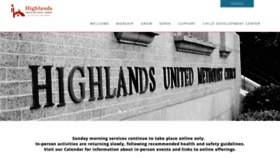 What Highlandsumc.net website looked like in 2020 (3 years ago)