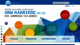 What Hochschule-ruhr-west.de website looked like in 2020 (4 years ago)