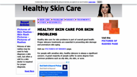 What Healthy-skincare.com website looked like in 2020 (3 years ago)