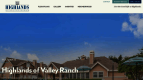 What Highlandsofvalleyranch.com website looked like in 2020 (3 years ago)