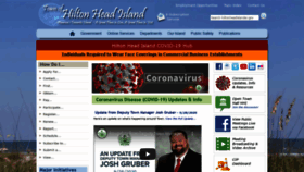 What Hiltonheadislandsc.gov website looked like in 2020 (3 years ago)