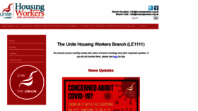 What Housingworkers.org.uk website looked like in 2020 (3 years ago)