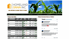 What Homelandgrain.com website looked like in 2020 (3 years ago)