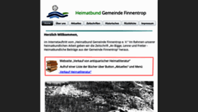 What Heimatbund-finnentrop.de website looked like in 2020 (3 years ago)