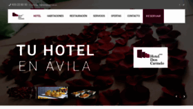 What Hoteldoncarmelo.es website looked like in 2020 (3 years ago)