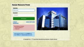 What Hrportal.toyota.co.id website looked like in 2020 (3 years ago)