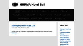 What Hhrmahotelbali.com website looked like in 2020 (3 years ago)