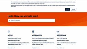 What Help.wickedreports.com website looked like in 2020 (3 years ago)