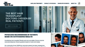What Hairtransplantnetwork.com website looked like in 2020 (3 years ago)