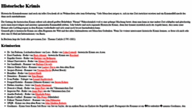 What Historische-krimis.de website looked like in 2020 (3 years ago)