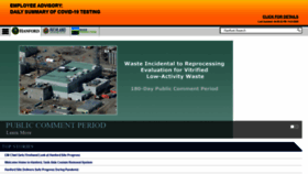 What Hanford.gov website looked like in 2020 (3 years ago)