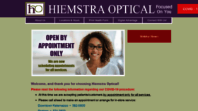 What Hiemstraoptical.com website looked like in 2020 (4 years ago)