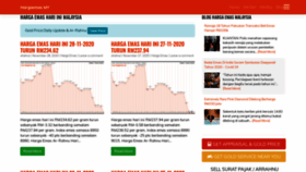 What Hargaemas.com.my website looked like in 2020 (3 years ago)
