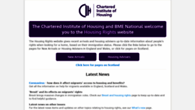 What Housing-rights.info website looked like in 2020 (3 years ago)