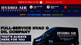 What Hydroairinc.com website looked like in 2020 (3 years ago)