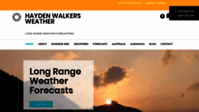 What Haydenwalkersweather.com.au website looked like in 2020 (3 years ago)