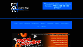 What Hurricaneentertainment.com website looked like in 2020 (3 years ago)