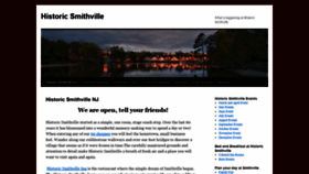 What Historicsmithville.com website looked like in 2020 (3 years ago)