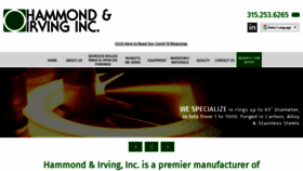 What Hammond-irving.com website looked like in 2020 (3 years ago)