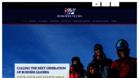 What Heropreneurs.co.uk website looked like in 2020 (4 years ago)