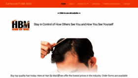 What Hairbymail.com website looked like in 2020 (3 years ago)