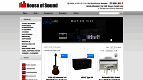 What Houseofsound.ch website looked like in 2020 (3 years ago)