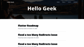 What Hellogeek.org website looked like in 2020 (3 years ago)