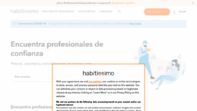 What Habitissimo.cl website looked like in 2020 (3 years ago)