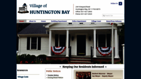 What Huntingtonbay.org website looked like in 2020 (3 years ago)