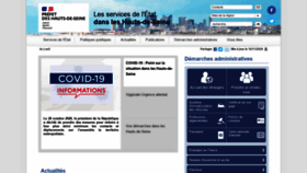 What Hauts-de-seine.gouv.fr website looked like in 2020 (3 years ago)