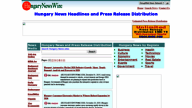 What Hungarynewswire.com website looked like in 2020 (3 years ago)