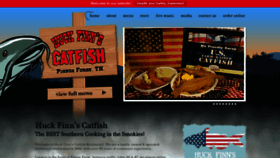 What Huckfinnsrestaurant.com website looked like in 2020 (3 years ago)