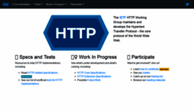 What Httpwg.org website looked like in 2020 (3 years ago)